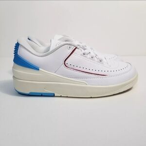 Air Jordan Size 6.5 Women Retro 2 Low UNC to Chicago White Blue Shoes DX4401-164